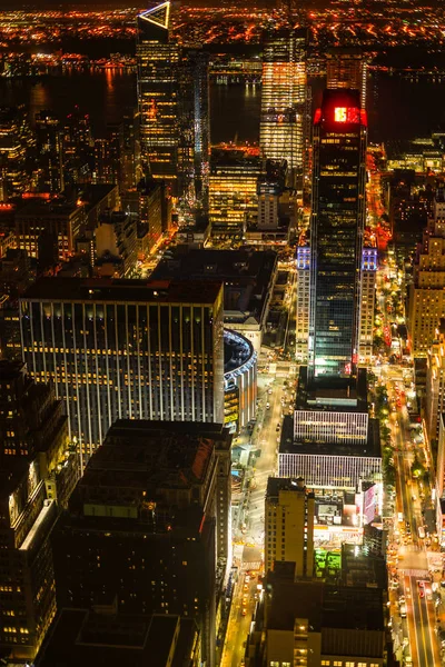 Vista Nocturna Desde Empire State Building —  Fotos de Stock
