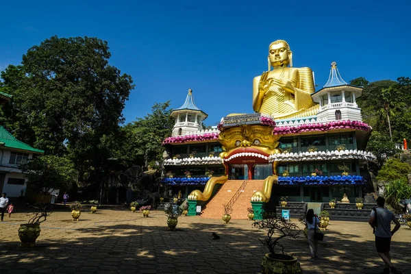 Tempio Oro Dello Sri Lanka Dambulla Patrimonio Mondiale Dell Umanità — Foto Stock