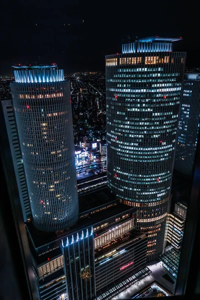 Vista Noturna Nagoya Sky Promenade — Fotografia de Stock