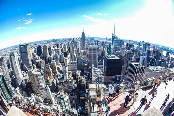 Kilátás Rockefeller Center Top Rock — Stock Fotó