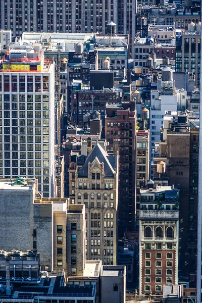 Θέα Από Rockefeller Center Κορυφή Του Βράχου — Φωτογραφία Αρχείου