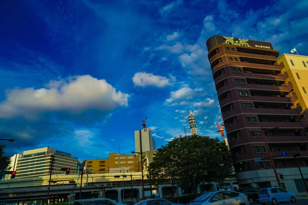 Niebo Miasta Jokohama Upadku — Zdjęcie stockowe