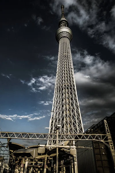 Sky Tokyo Sky Tree Bom Tempo — Fotografia de Stock