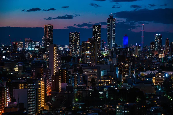 Sonnenuntergang Vom Bunkyo Civic Center Ikebukuro — Stockfoto