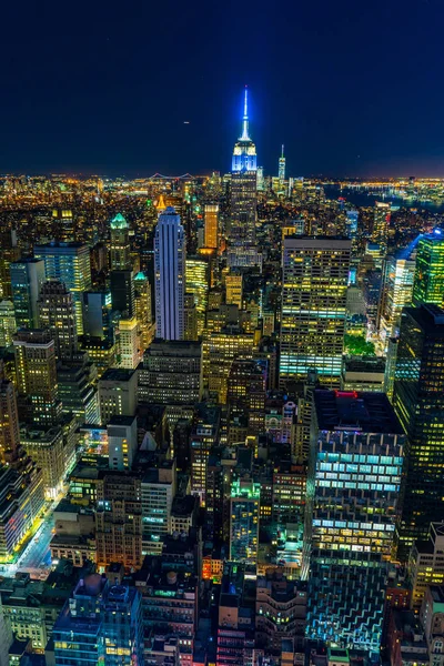 Вид Центрі Міста Вершини Скелі Rockefeller Center Observation Deck — стокове фото