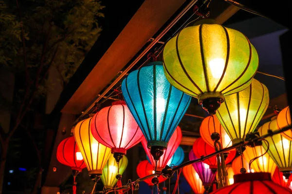 Laternen Beim Bunten Sommerfest — Stockfoto