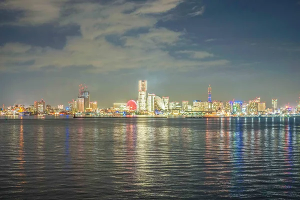 Йокогама Мінато Міраї Під Час Всього Світла — стокове фото