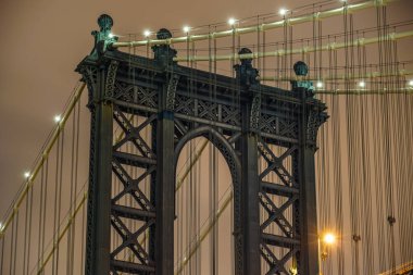 Of the night Manhattan bridge clipart