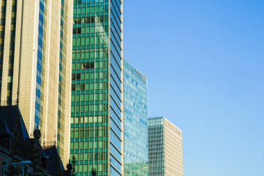 Tokyo Marunouchi iş yeri ve ofis binalarının görüntüsü