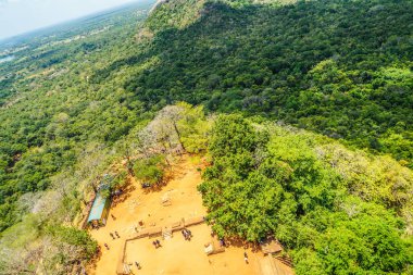 Manzara Sri Lanka, Sigirya kaya zirvesinden görünüyor