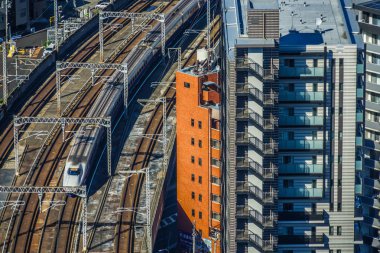 Sendai, Miyagi ve Tohoku Shinkansen sokakları.