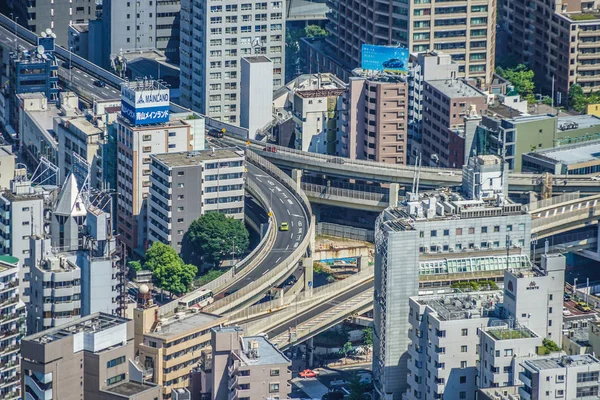 Immagine Della Metropolitan Expressway Che Corre Tokyo — Foto Stock