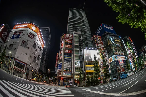 Paesaggio Urbano Akihabara Notte Tokyo — Foto Stock