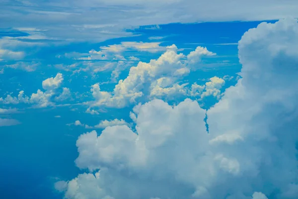 Nuvens Céu Como Visto Avião — Fotografia de Stock