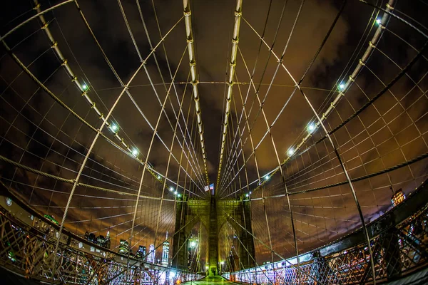 Noche Del Puente Brooklyn — Foto de Stock