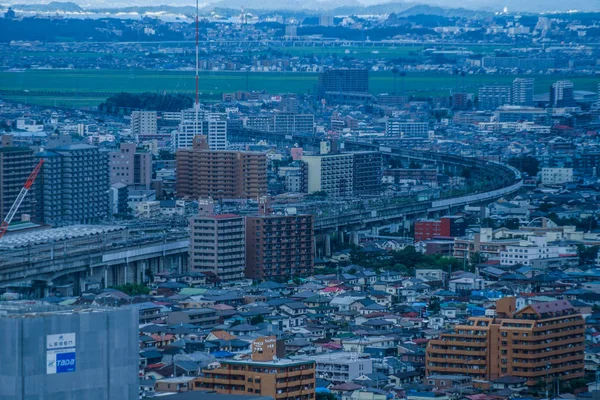 Sendai Stadsbild Från Aer Lookout — Stockfoto