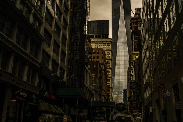 Вулиці Нью Йорка Нижнього Манхеттена — стокове фото