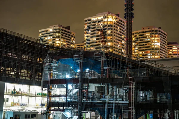 Výškové Staveniště Yokohama Minato Mirai — Stock fotografie