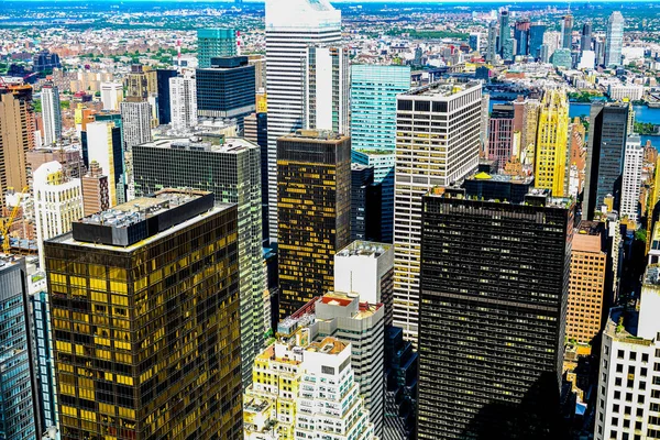 Vista Rockefeller Center Top Rock — Fotografia de Stock