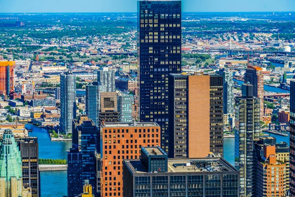 Het Uitzicht Vanaf Het Rockefeller Center Top Rock — Stockfoto