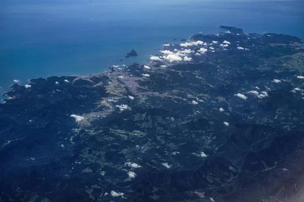 Nubes Cielo Visto Desde Avión —  Fotos de Stock