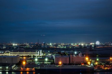 Tokyo 'nun Odaiba, Tokyo' dan gece görüşü