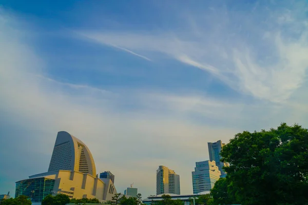 Twilight Sky Och Minato Mirai Byggnader Yokohama — Stockfoto