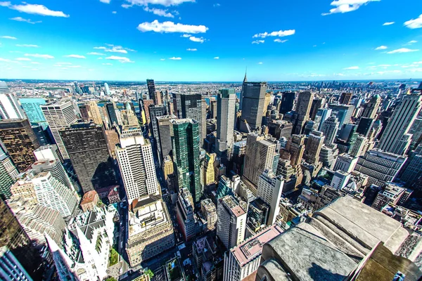 Vista Rockefeller Center Top Rock — Fotografia de Stock