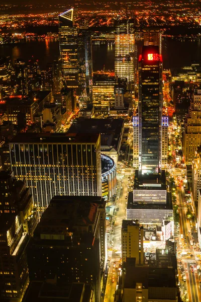 Vue Nuit Depuis Empire State Building — Photo