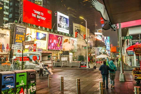 Widok Nocny New York Times Square Timessquare — Zdjęcie stockowe