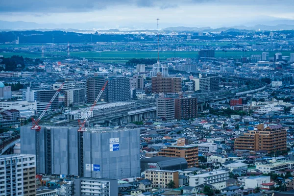 Sendai Townscape Από Aer Lookout — Φωτογραφία Αρχείου