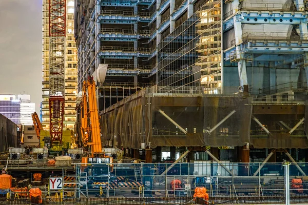 Výškové Staveniště Yokohama Minato Mirai — Stock fotografie