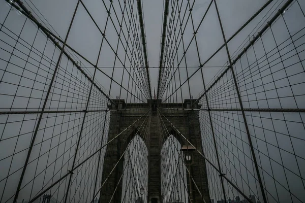 Γέφυρα Του Μπρούκλιν Νέα Υόρκη Usa — Φωτογραφία Αρχείου