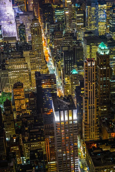 Empire State Binası Ndan New York Gece Görüşü — Stok fotoğraf