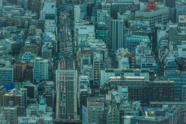 Yokohama Şehir Kulesi Nden Görünen Yolun Resmi — Stok fotoğraf