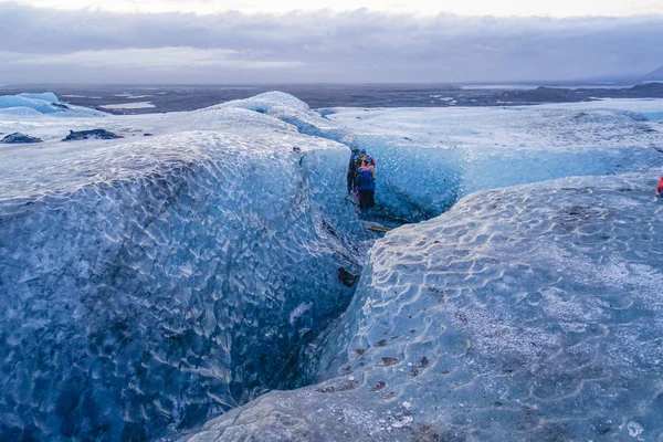 Islandská Jeskyně Vatnajokull — Stock fotografie