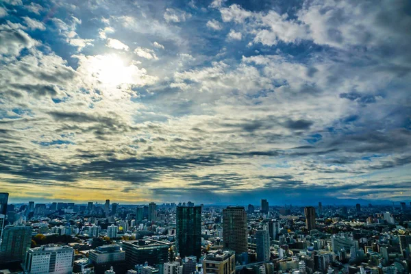 Tokijskie Miasto Widziane Tokyo Tower Observatory — Zdjęcie stockowe