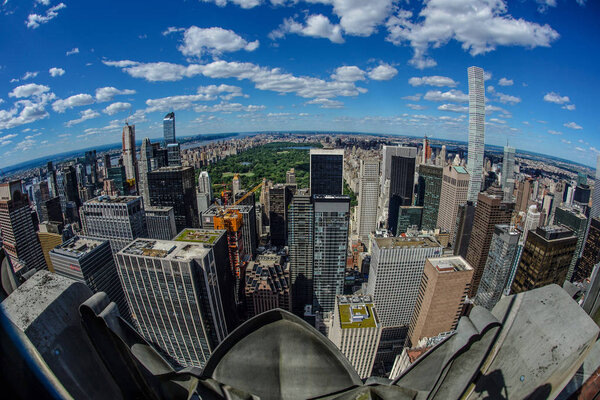 The view from the Rockefeller Center (Top of the Rock)