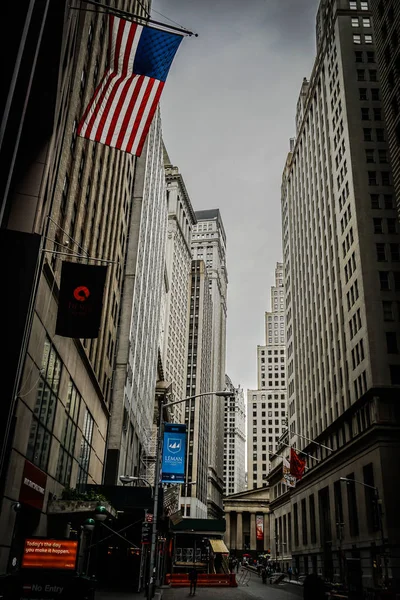 New York Wall Street Estrellas Rayas — Foto de Stock