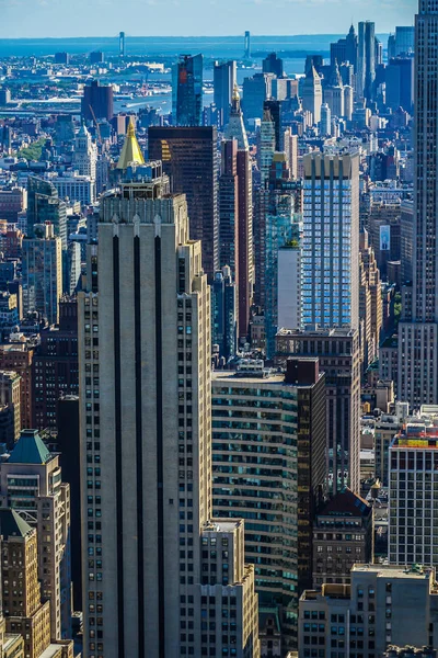 Vista Rockefeller Center Top Rock — Fotografia de Stock