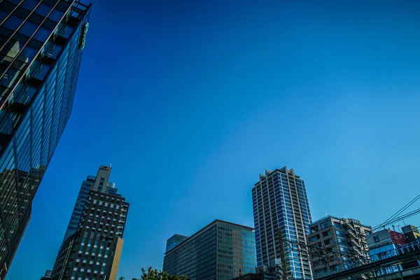 Céu Azul Ensolarado Akihabara Edifícios — Fotografia de Stock