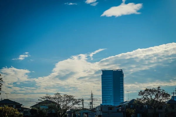 Cidade Ebina Céu Azul — Fotografia de Stock