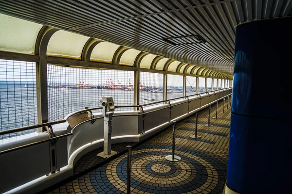 Puerto Yokohama Visible Desde Skywalk Del Puente Bahía Yokohama — Foto de Stock