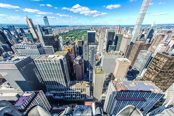 Vista Rockefeller Center Top Rock — Fotografia de Stock