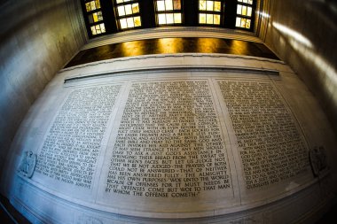 Lincoln Anıtı 'nın duvar resmi, Lincoln Anıtı.