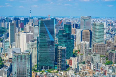 Roppongi Tepeleri Gözlem Güvertesi 'nden şehir manzarası