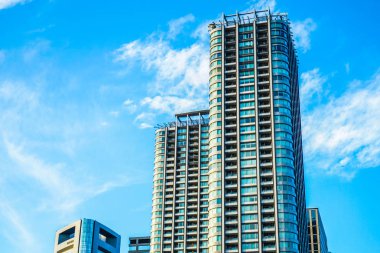 Minato-ku ve Shiodome binaları.