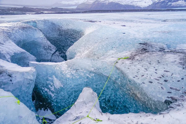 Islandská Jeskyně Vatnajokull — Stock fotografie