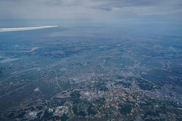 Vista Desde Avión Chiba — Foto de Stock