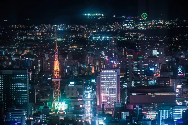 Widok Nocy Nagoya Sky Promenade — Zdjęcie stockowe